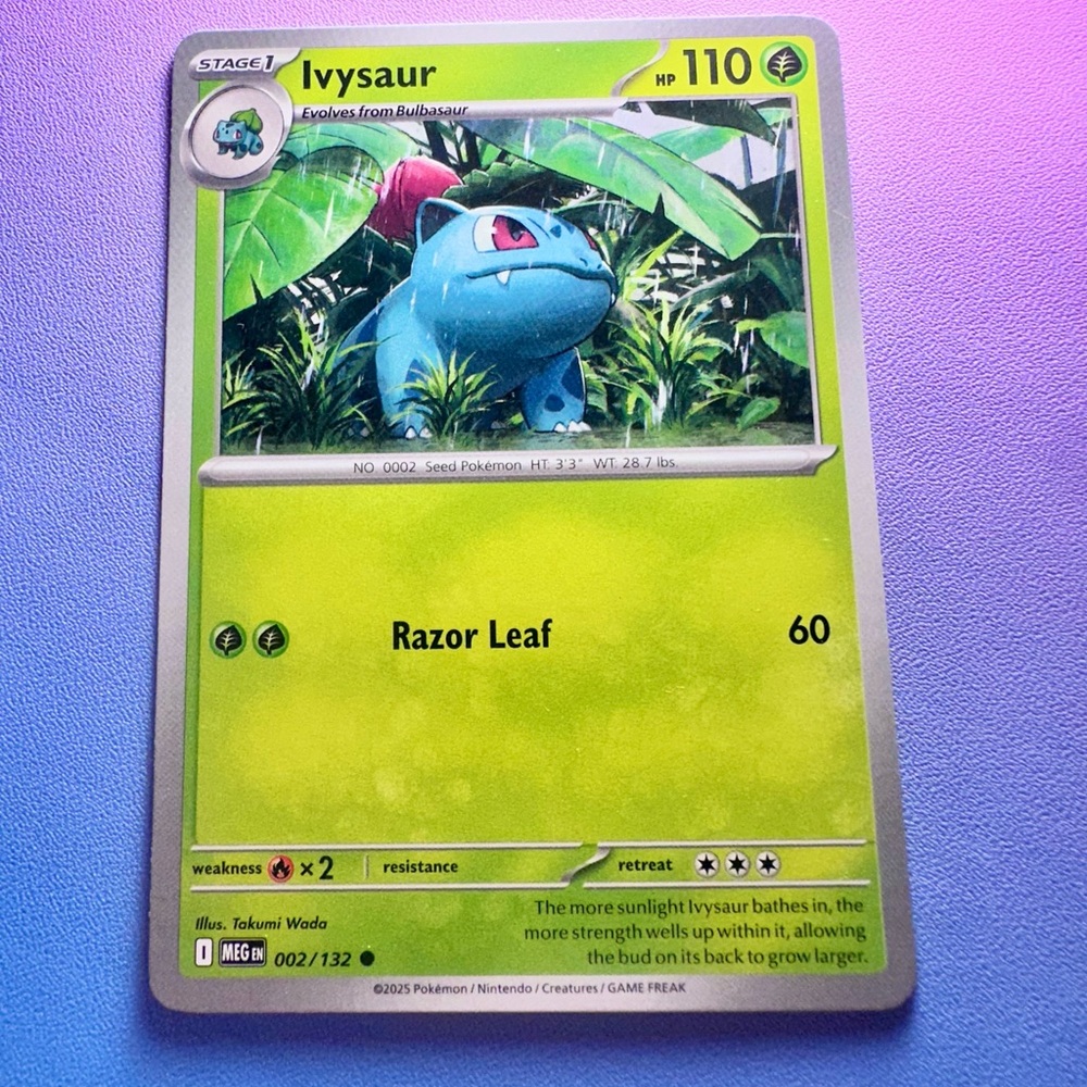 ivysaur - 002/132 (common) — pokemon: mega evolutions